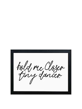 Product photograph of East End Prints Hold Me Closer Tiny Dancer By Honeymoon Hotel A3 Wall Art from very.co.uk