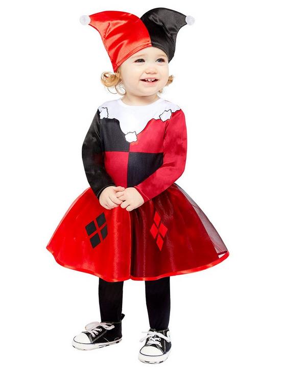 front image of dc-super-hero-girls-harley-quinn-toddler-costume
