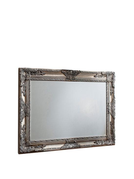 front image of hometown-interiors-hampshire-silver-wall-mirror