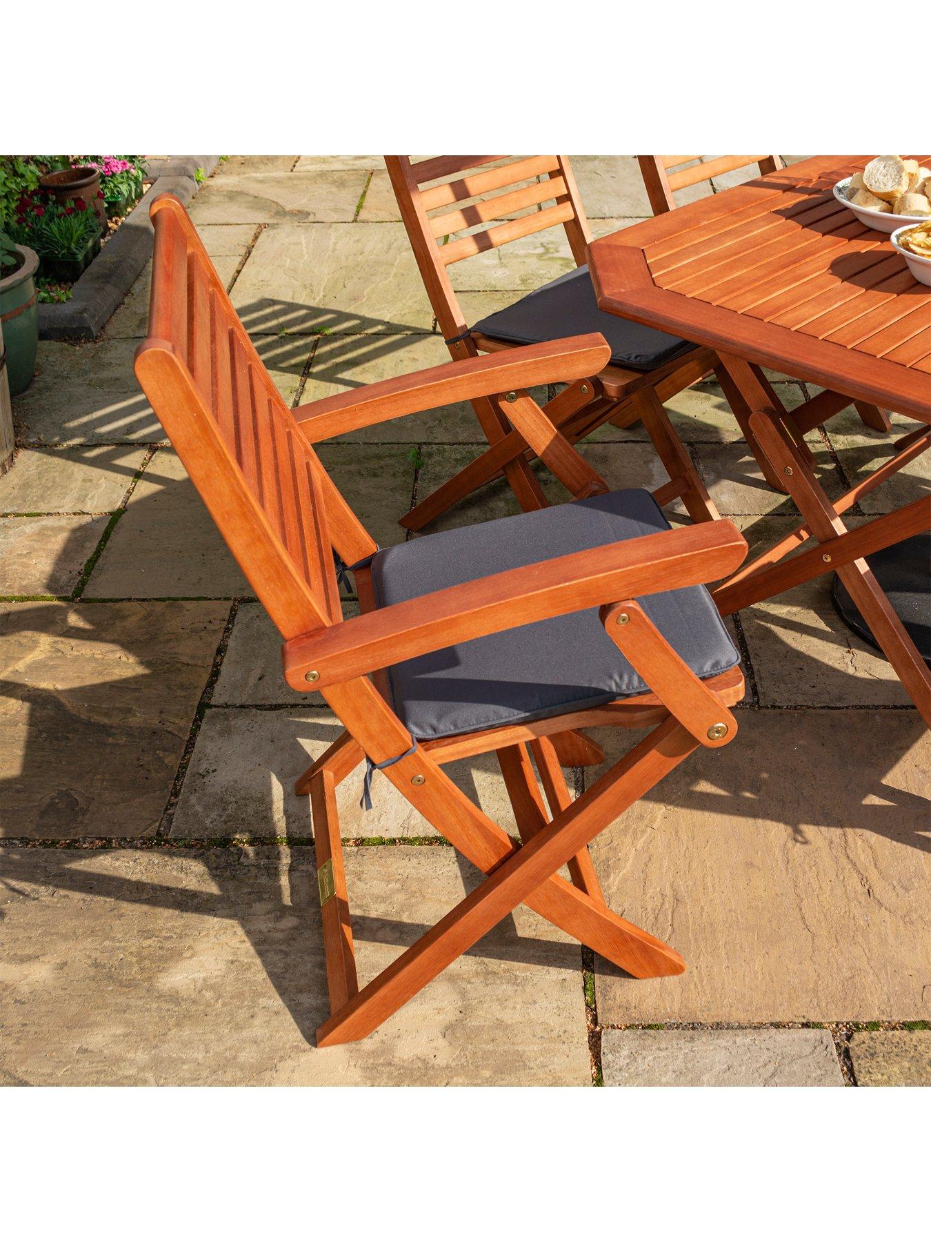 Image 3 of 4 of Rowlinson Plumley 6 Seater Dining Set - Grey