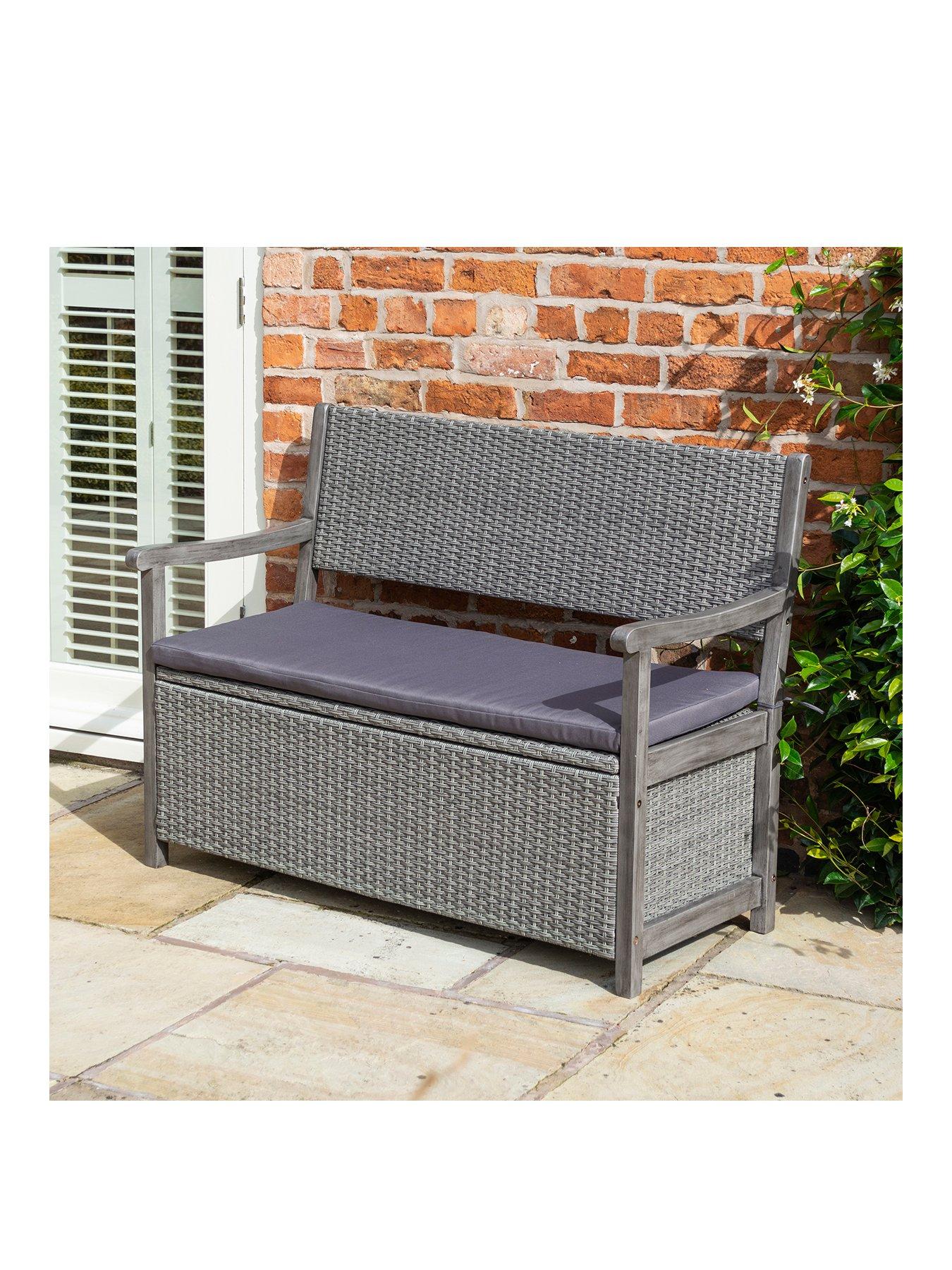 Rowlinson Alderley Rattan Storage Bench very