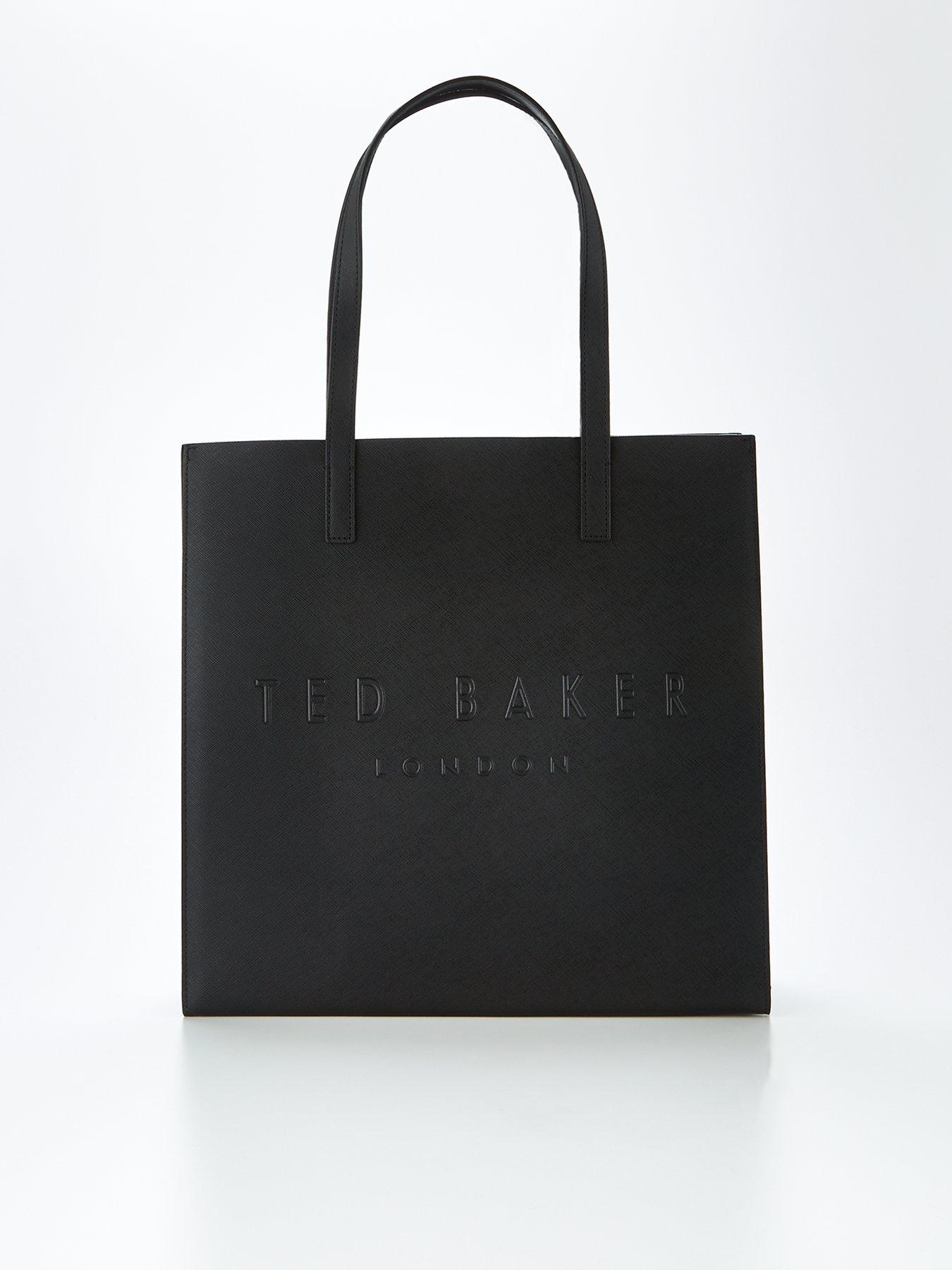 Ted Baker Black Soocon Crosshatch Large Icon Bag