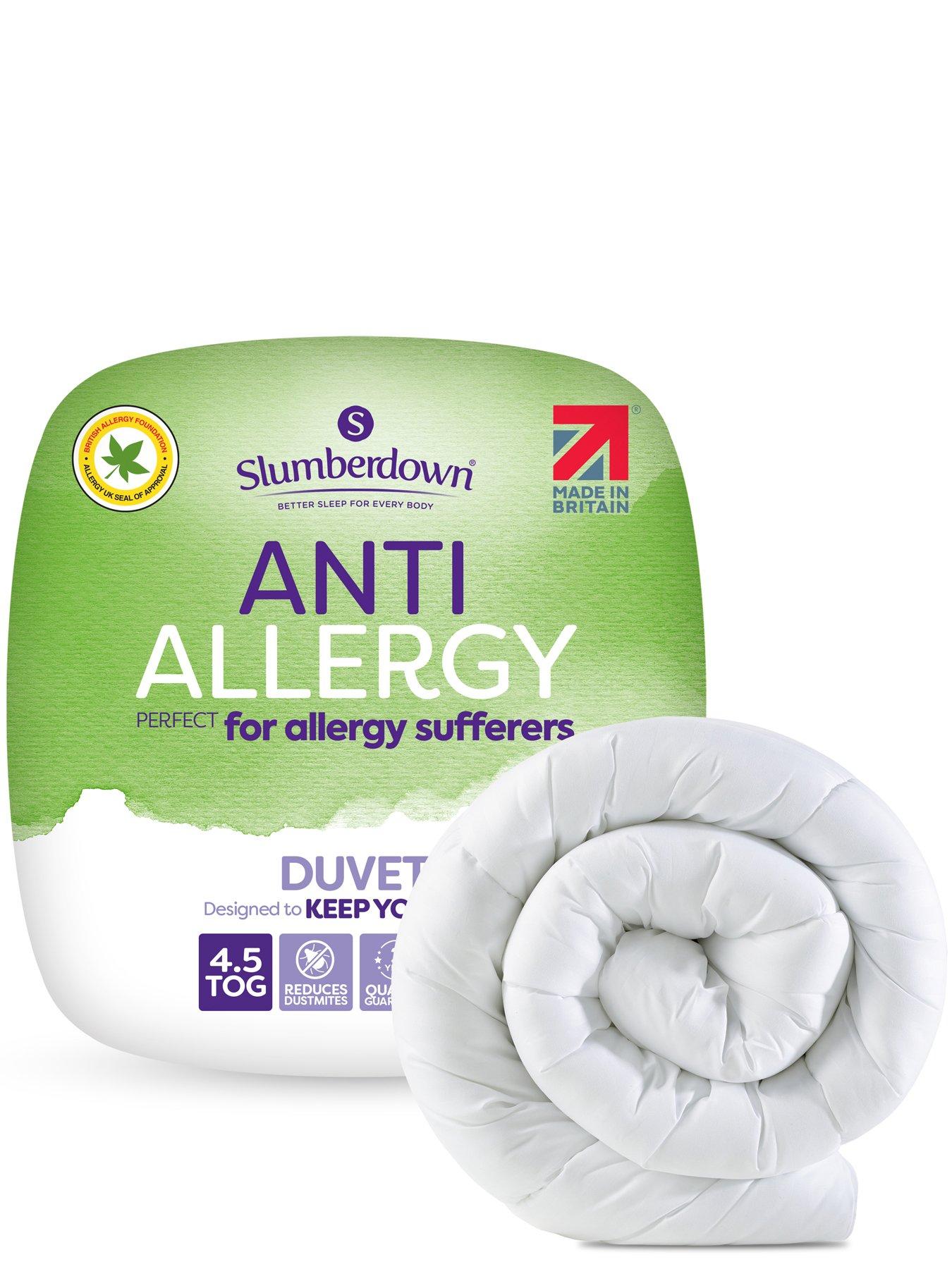 Image 1 of 7 of Slumberdown Anti-Allergy 4.5 Tog Double Duvet - White