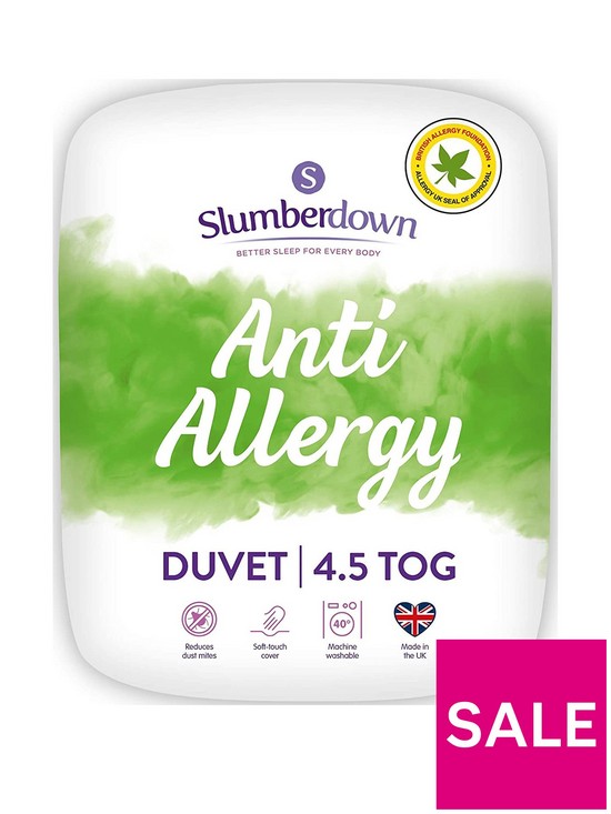 front image of slumberdown-anti-allergy-45-tog-double-duvet