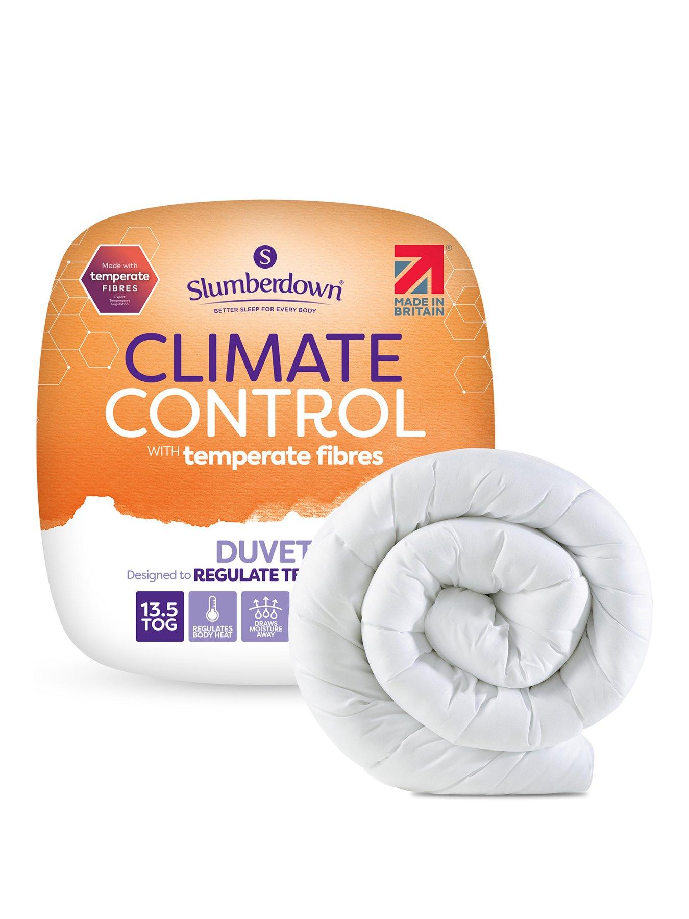 Slumberdown Climate Control 13.5 Tog Duvet White very.co.uk