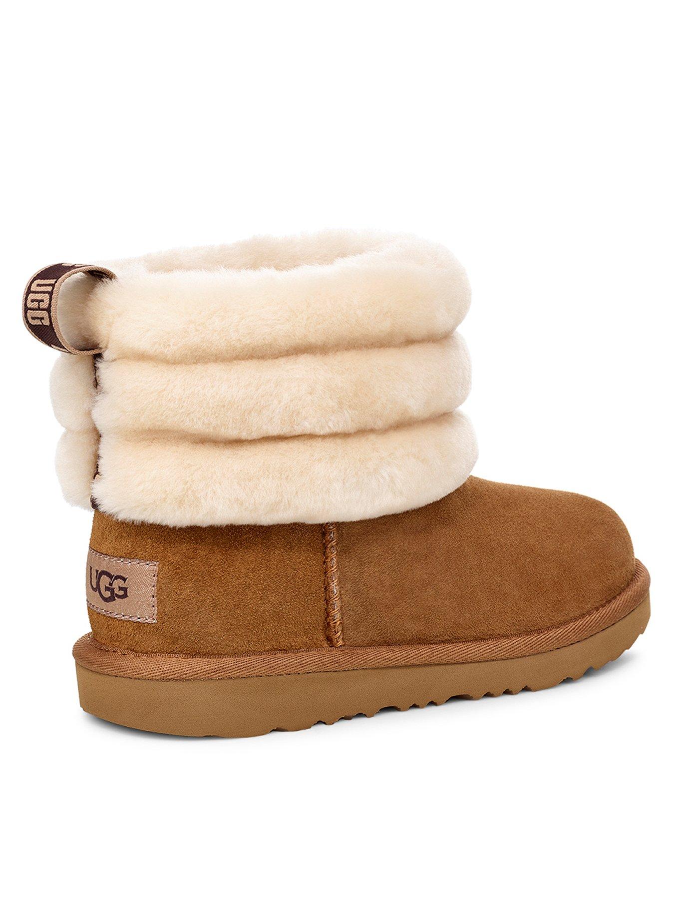 ugg fluff quilted boot