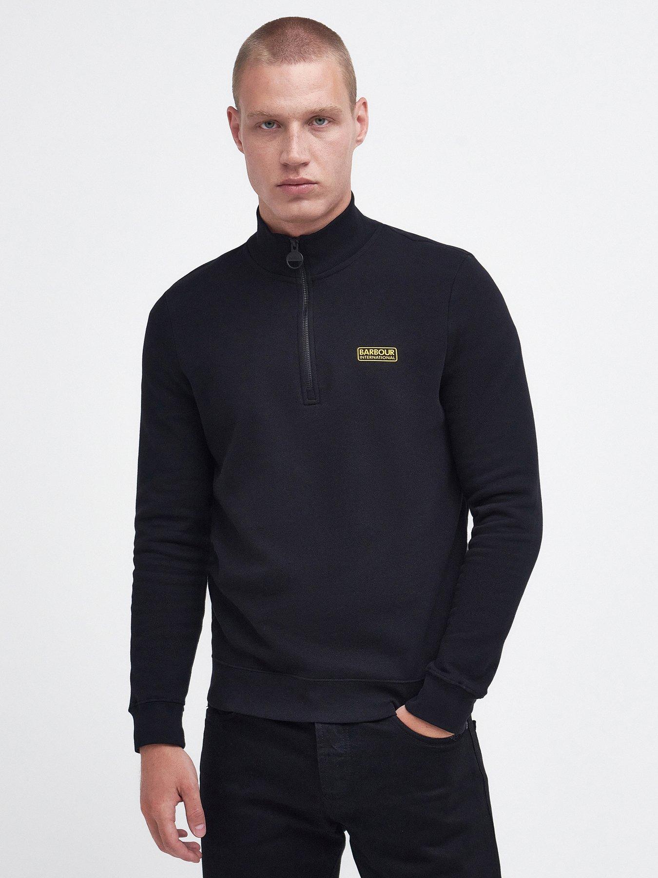 Barbour International Half Zip Logo Sweatshirt - Black