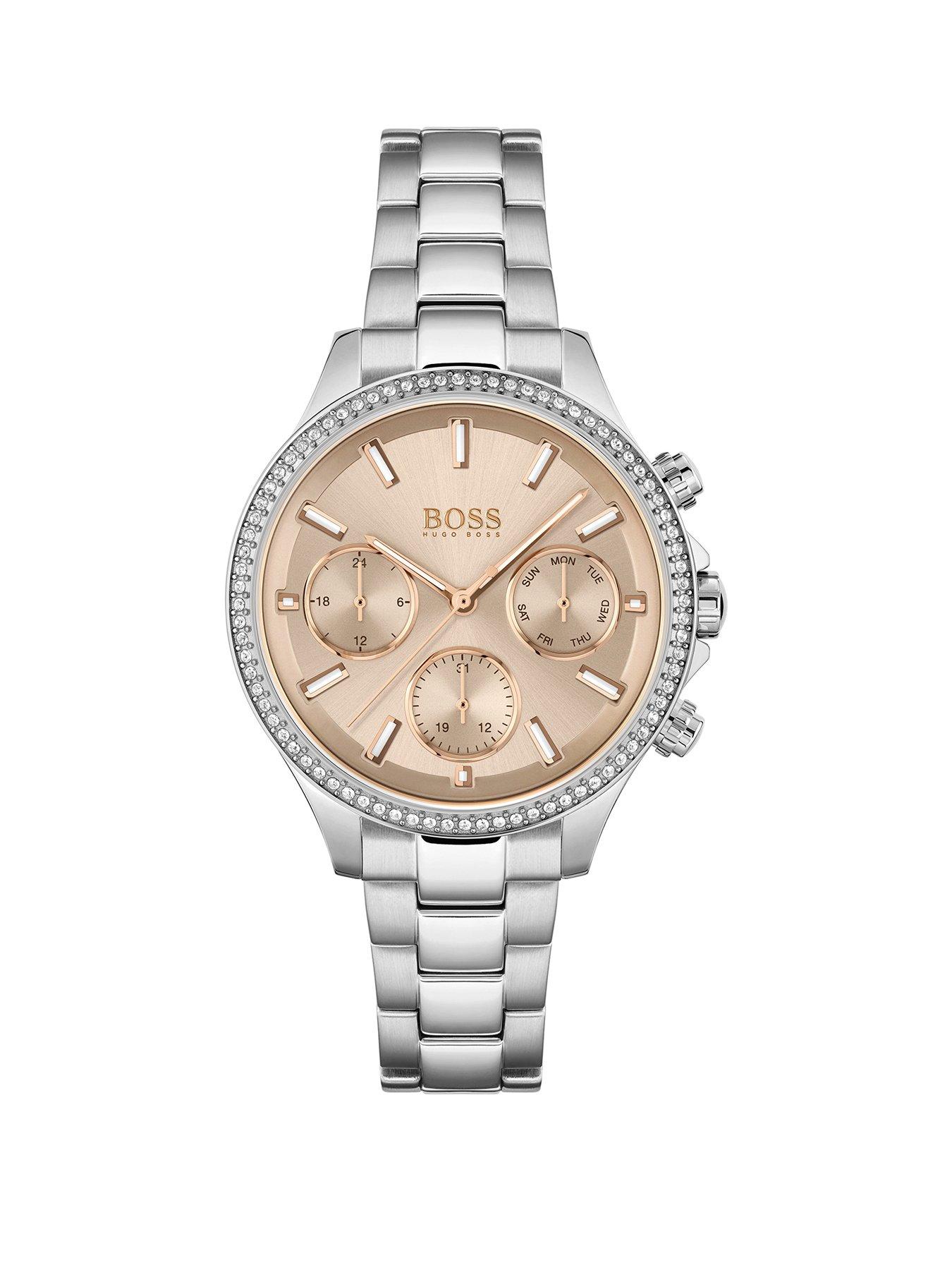 Women Hera Pink Multi Dial Stainless Steel Bracelet Watch
