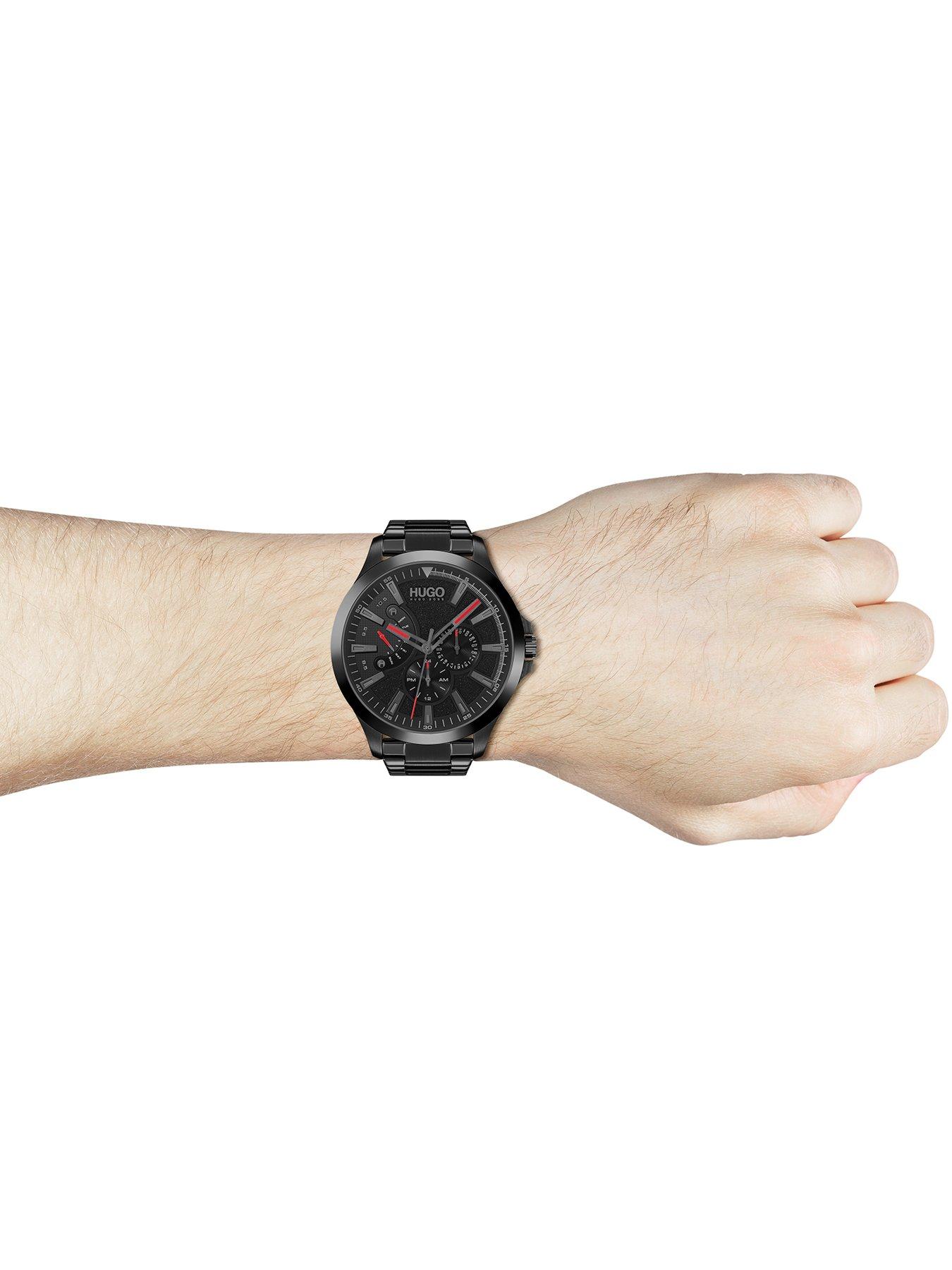 Hugo boss black bracelet on sale watch