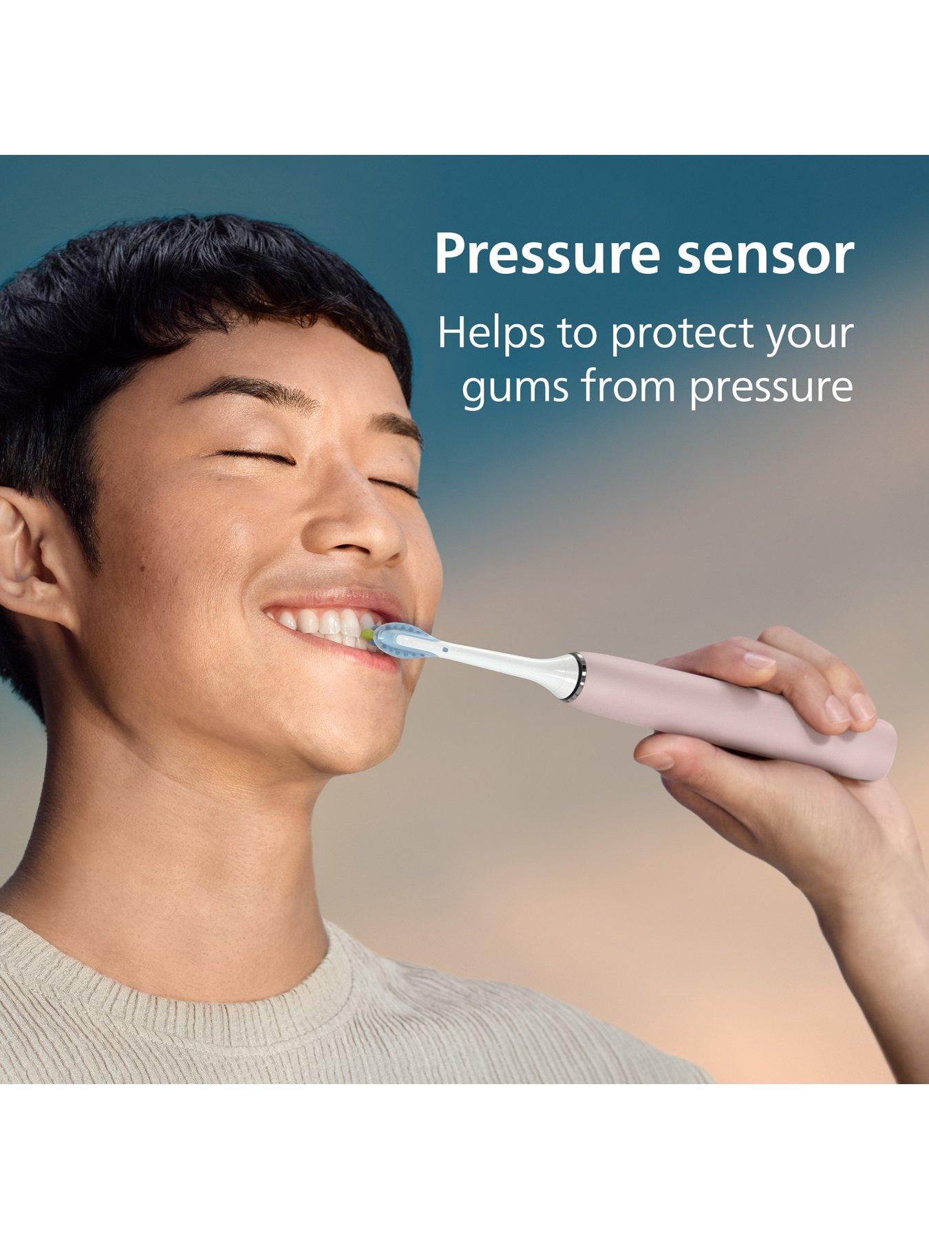 Image 3 of 6 of Philips Sonicare DiamondClean 9000 Electric Toothbrush, Pink, Charging Travel Case &amp; App - HX9911/53