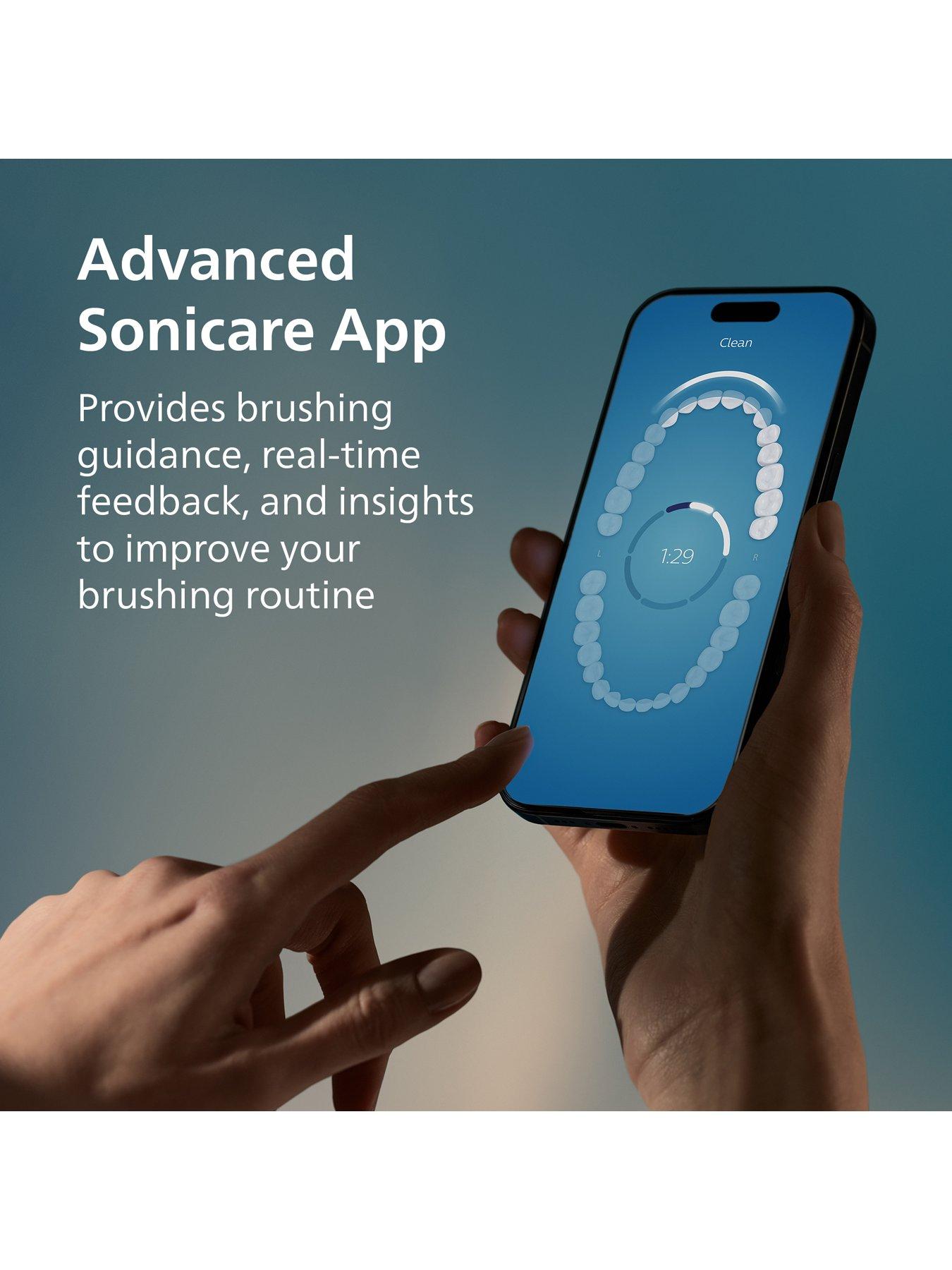 Image 4 of 6 of Philips Sonicare DiamondClean 9000 Electric Toothbrush, Pink, Charging Travel Case &amp; App - HX9911/53