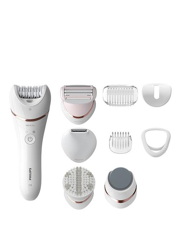 Image 1 of 5 of Philips Epilator Series 8000 Wet &amp; Dry Cordless Epilator with 9 accessories BRE740/11