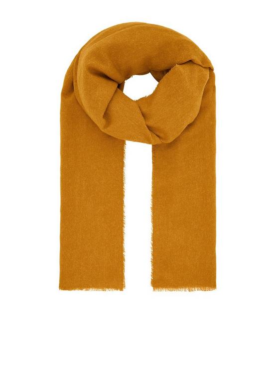 front image of accessorize-wells-antibacterialnbspblanket-scarf-yellow
