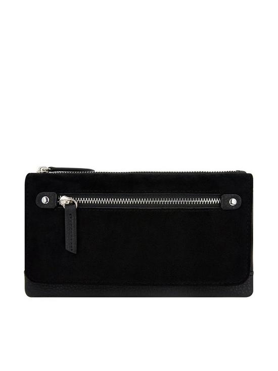 front image of accessorize-appleton-wallet-black