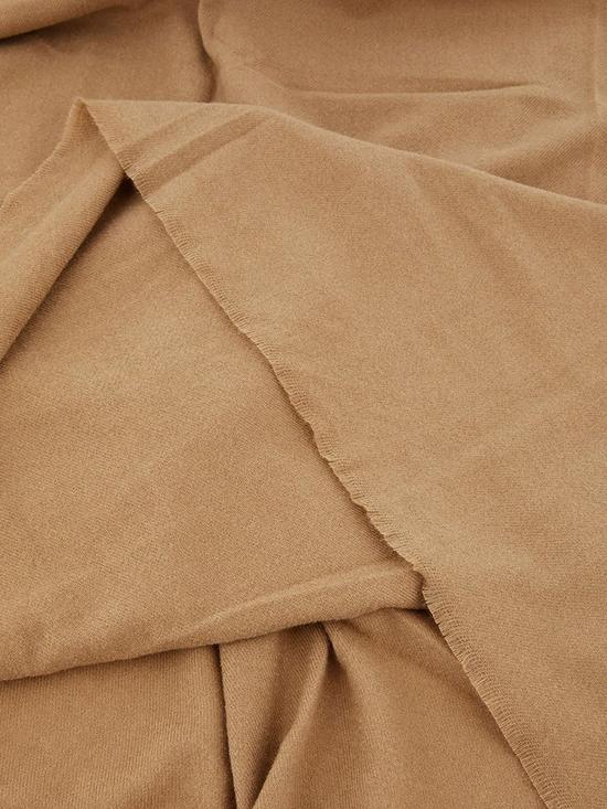 stillFront image of accessorize-wells-antibacterial-blanket-scarf-camel