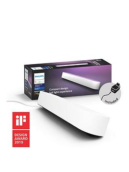 Product photograph of Philips Hue Hue White And Colour Ambience Play Light Bar Single Pack - White from very.co.uk