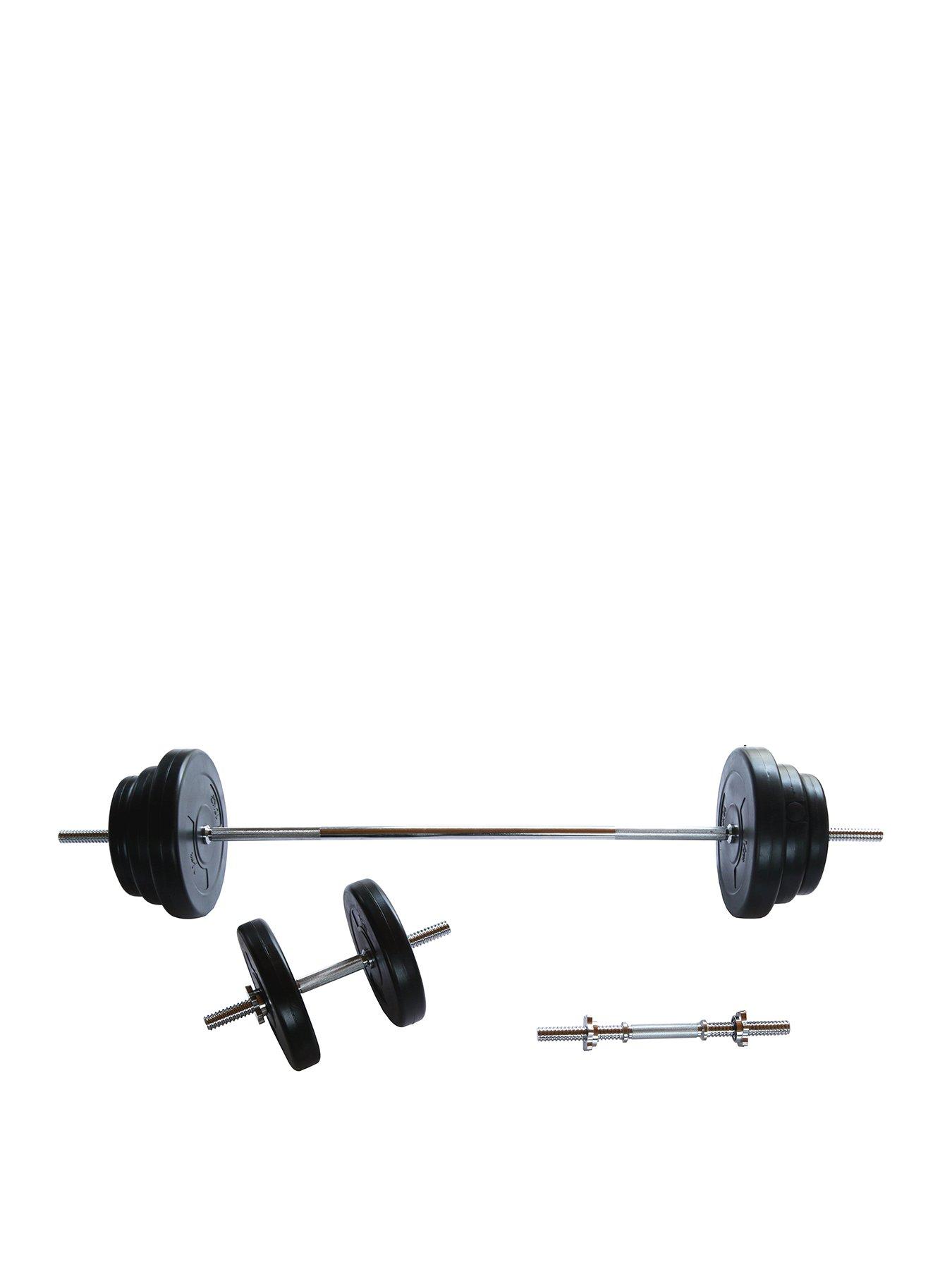 V-Fit 50kg Barbell / Dumbbell Set