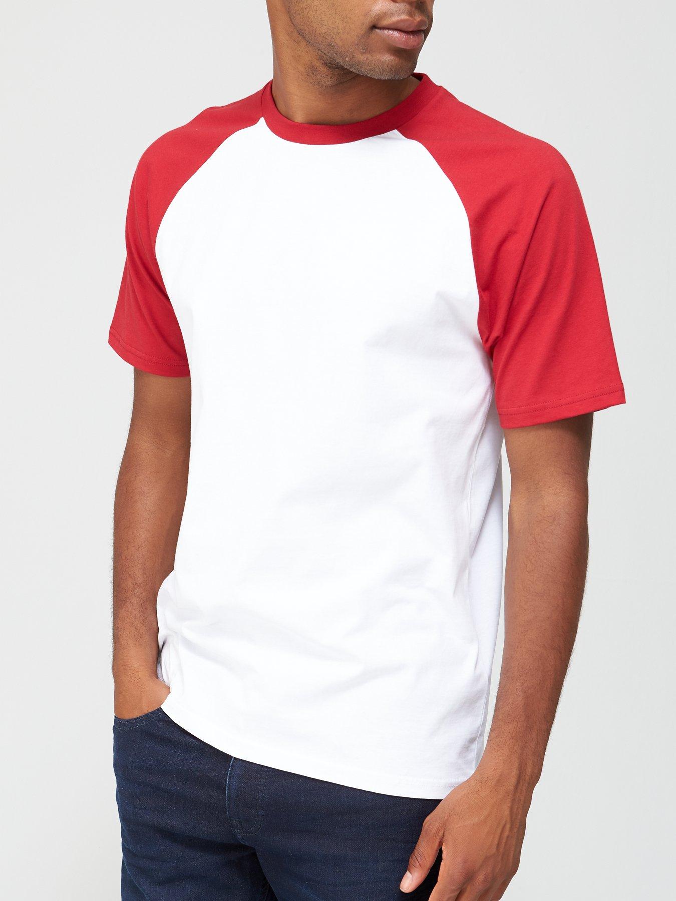 red sleeve raglan