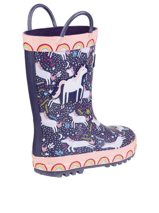 stillFront image of cotswold-girls-unicorn-wellington-boots
