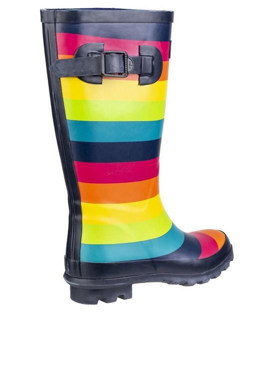 stillFront image of cotswold-stripe-wellington-boots