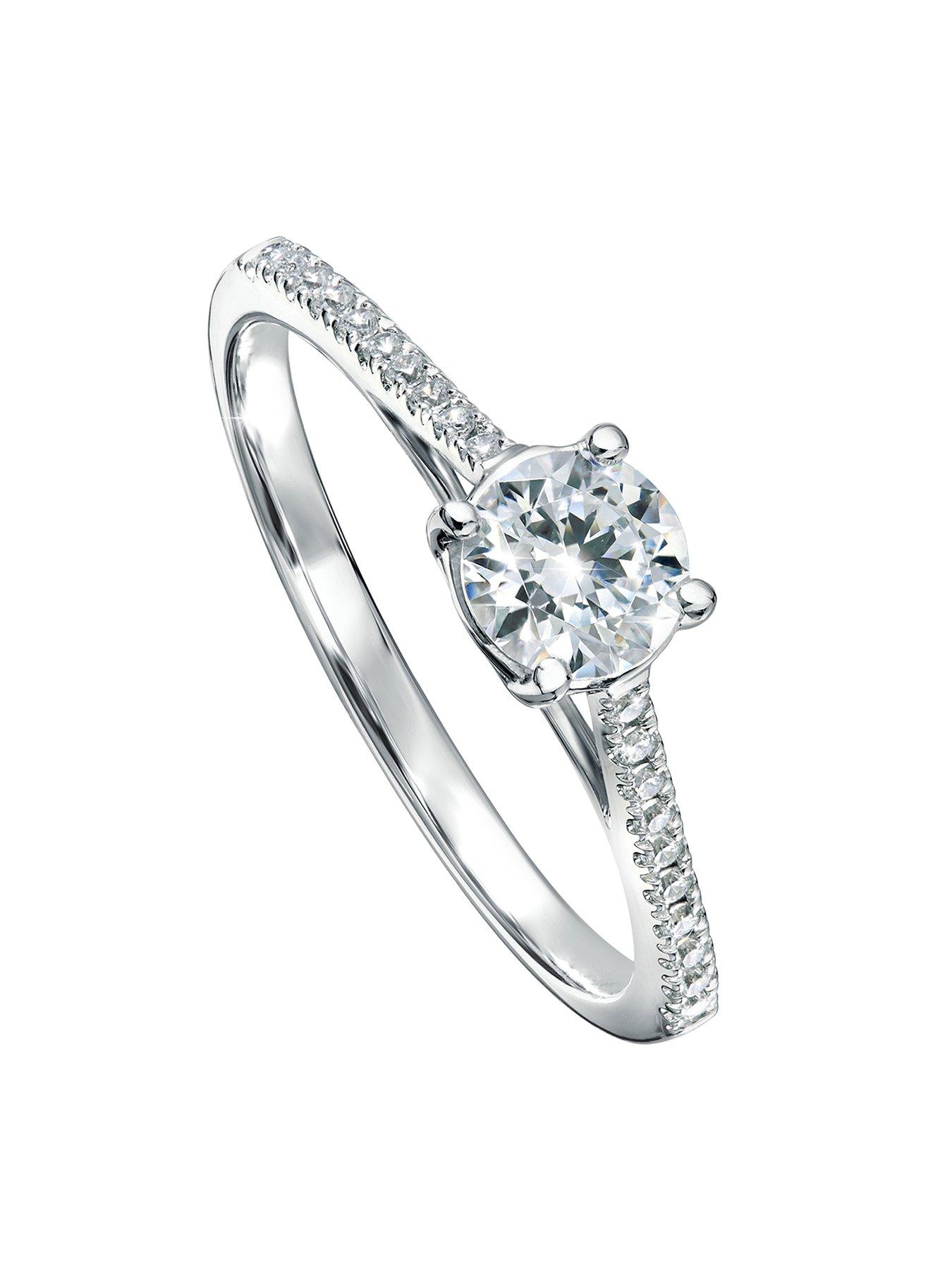 undefined Margot Created Brilliance 9ct White Gold 0.50ct Lab Grown Diamond Engagement Ring