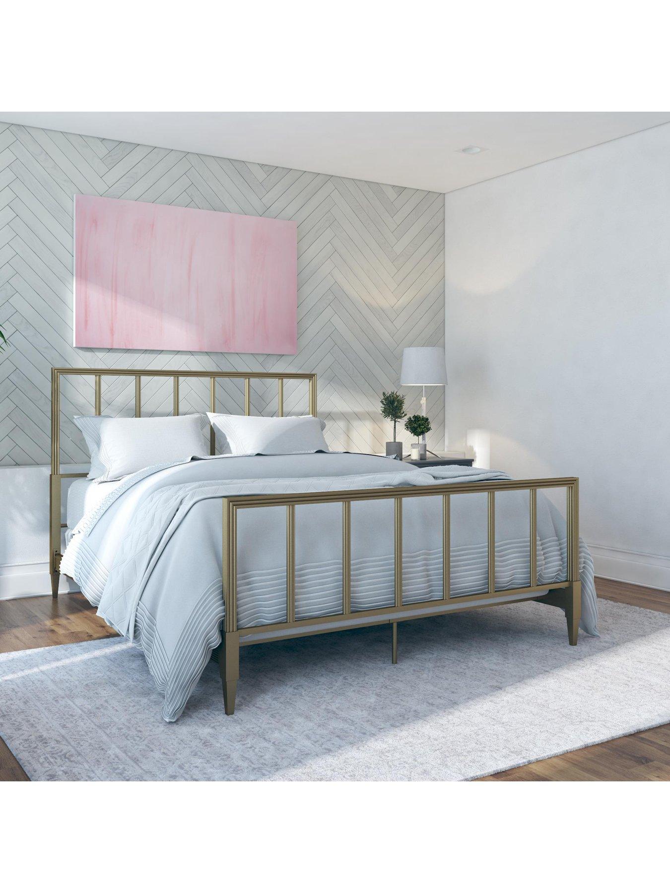 CosmoLiving by Cosmopolitan Blair Brass Bed Frame very.co.uk