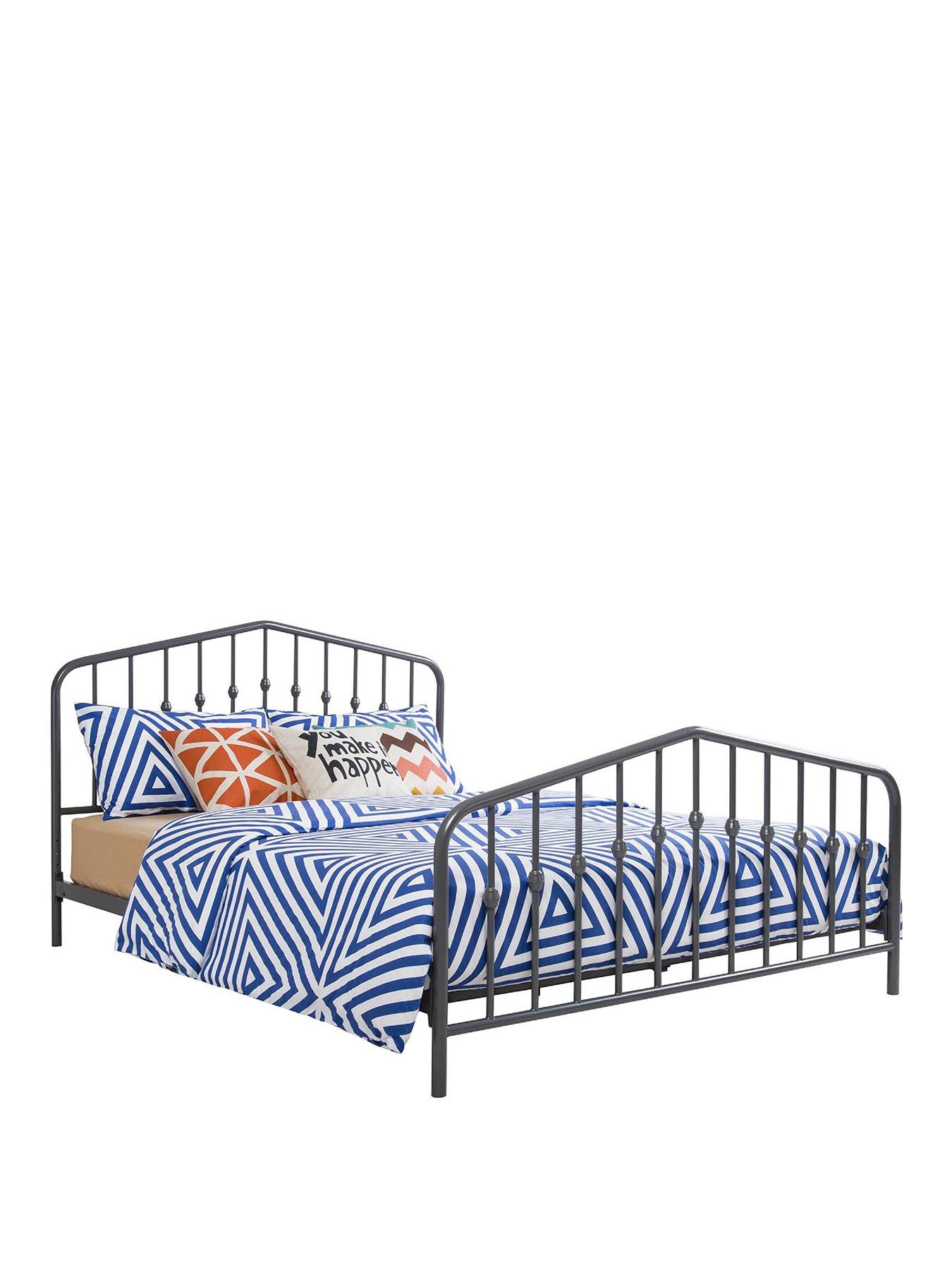 Image 2 of 6 of Dorel Home Bushwick Metal&nbsp;Bed Frame - Grey