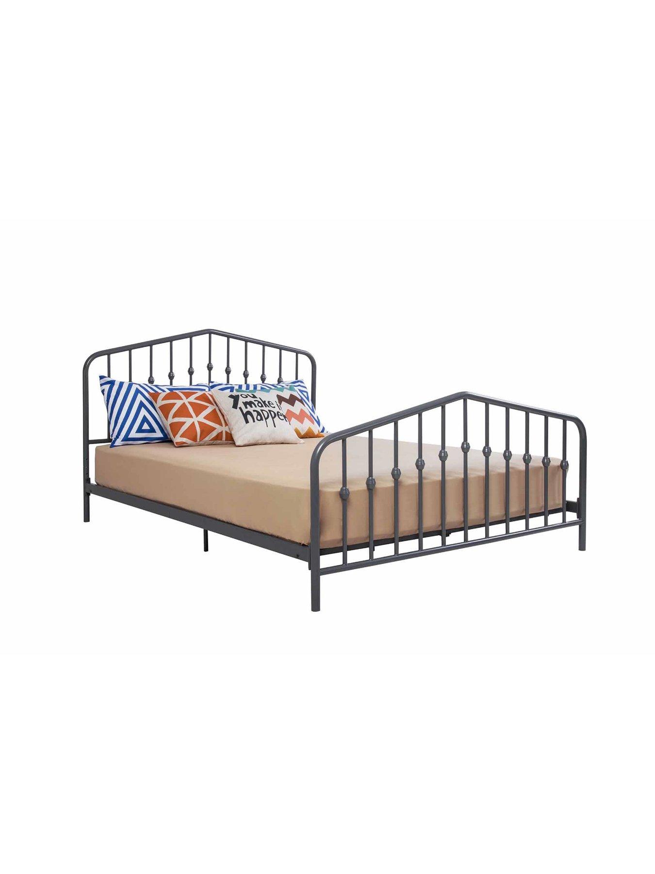 Image 5 of 6 of Dorel Home Bushwick Metal&nbsp;Bed Frame - Grey