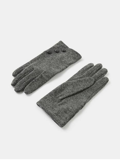 accessorize-wool-glove-with-buttons-grey