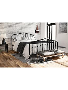 Product photograph of Dorel Home Bushwick Metal Bed from very.co.uk
