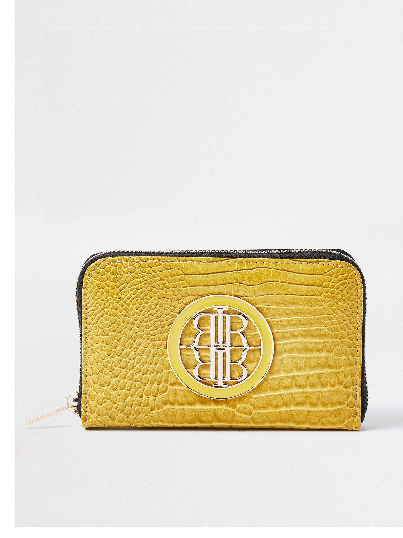 river island yellow purse