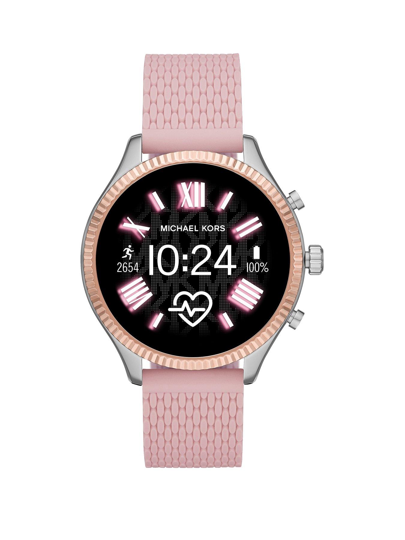 michael kors watch pink strap