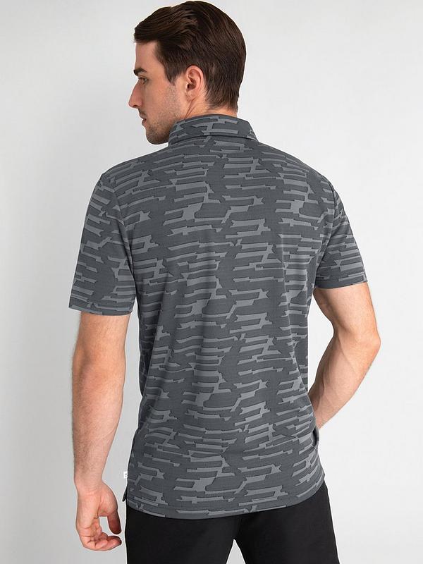 Calvin Klein Golf Aztec Polo Shirt - Charcoal 