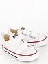  image of converse-infant-unisex-2v-canvas-ox-trainers-white