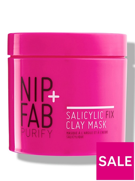 front image of nip-fab-salicylic-fix-clay-mask-170-ml