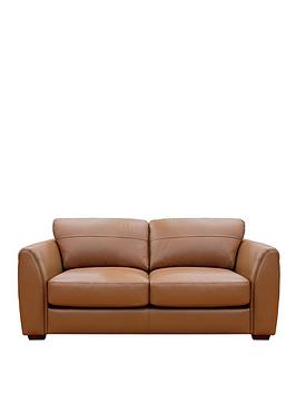 Product photograph of Very Home Molina 3 Seater Leather Sofa from very.co.uk