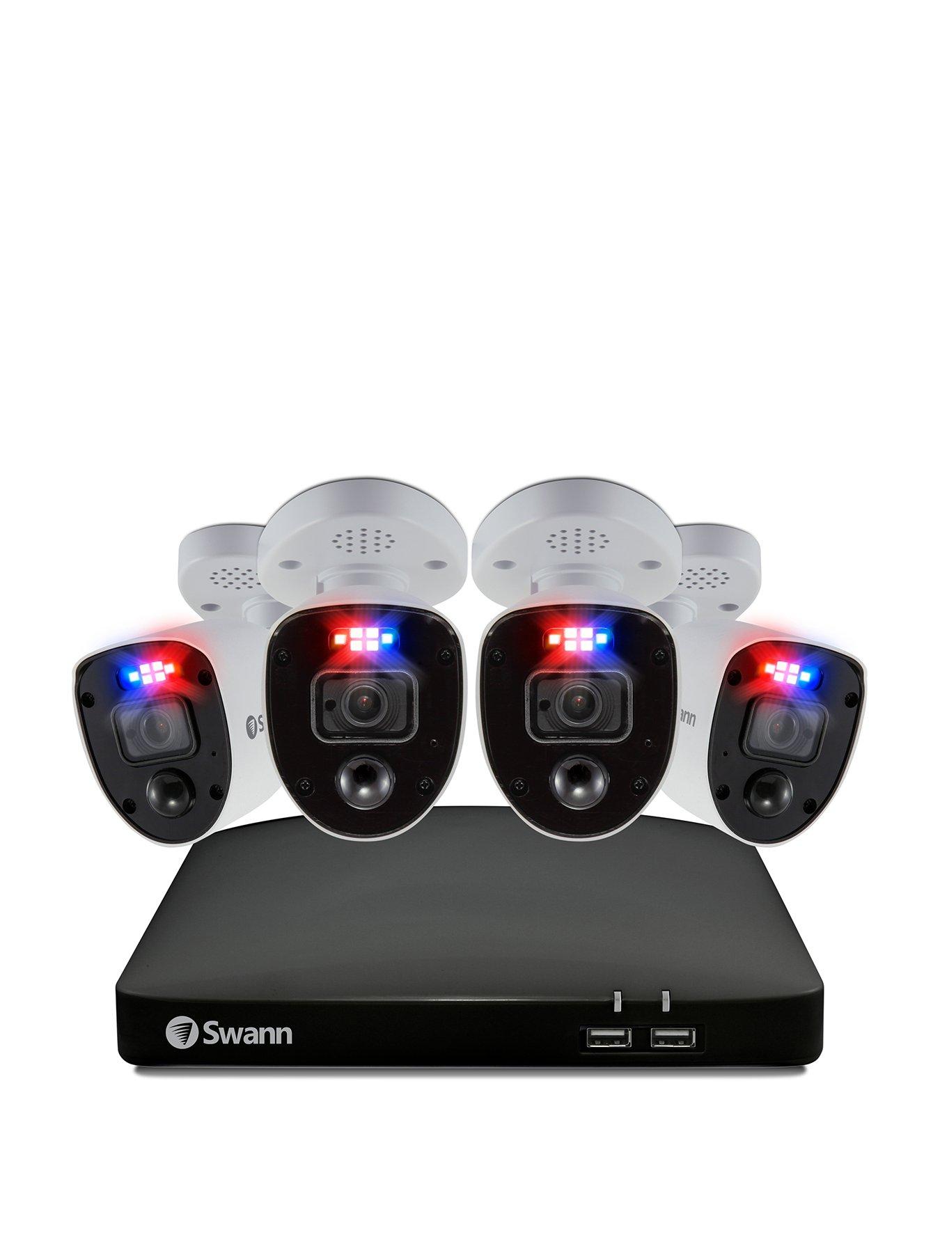 Product photograph of Swann Smart Security Cctv System 8 Chl 4k 2tb Hdd Dvr 4 X Pro 4k Enforcer Camera Works With Alexa Google Assistant Amp Swann Security - Swdvk-856804rl-eu from very.co.uk