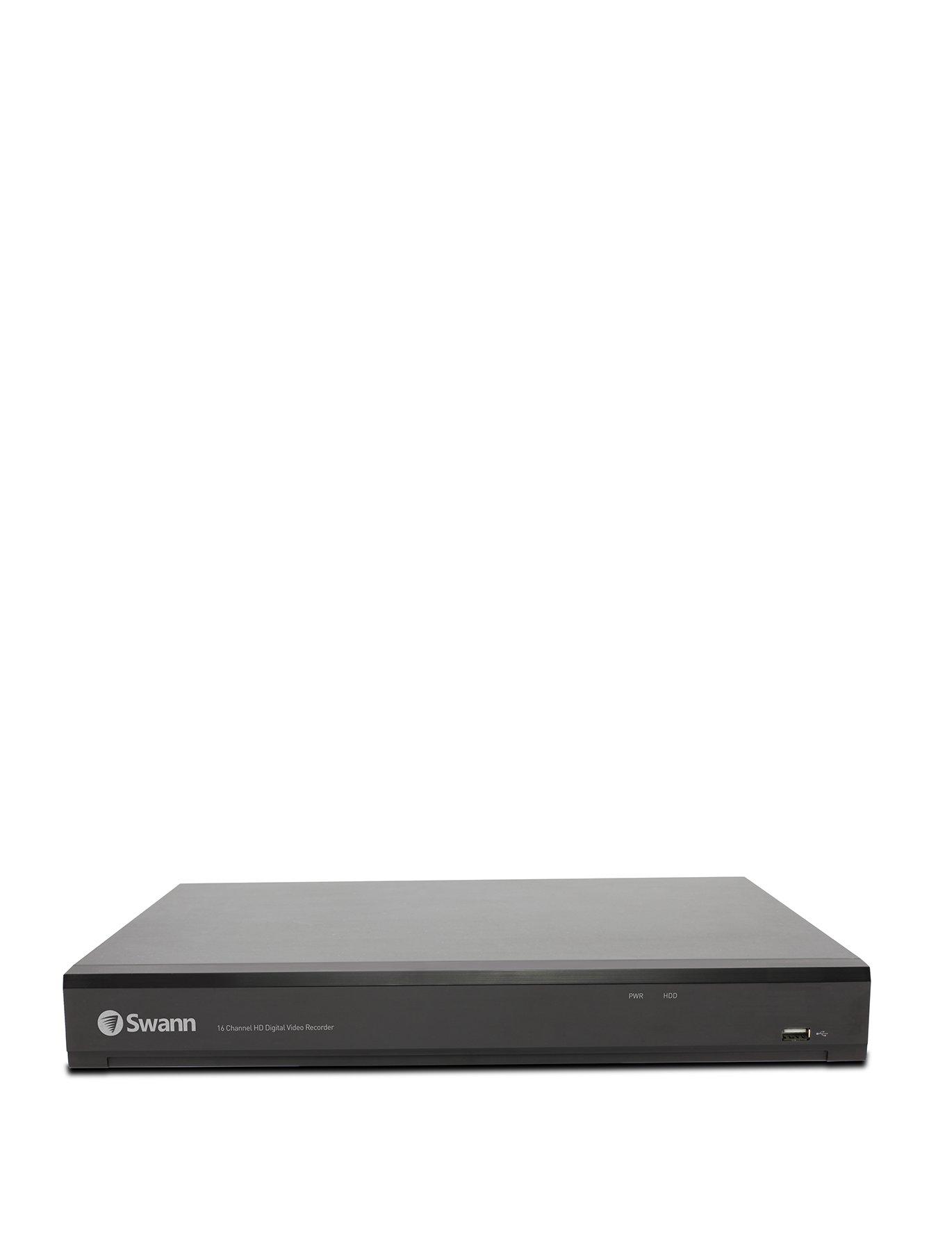 Product photograph of Swann Smart Security 16 Channel 4k 2tb Hdd Analogue Dvr Digital Video Recorder Works With Alexa Google Assistant Amp Swann Security App - Swdvr-165580h-eu from very.co.uk