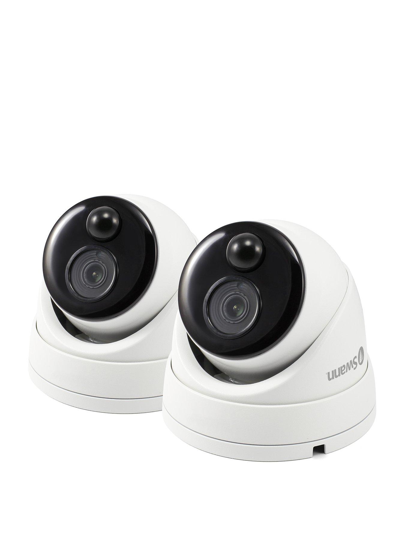 Product photograph of Swann Smart Security 4k Thermal Sensor Outdoor Dome Add On Analogue Cctv Camera With Ir Night Vision Amp Pir Motion Detection Twin Pack - Swpro-4kdomepk2-eu from very.co.uk