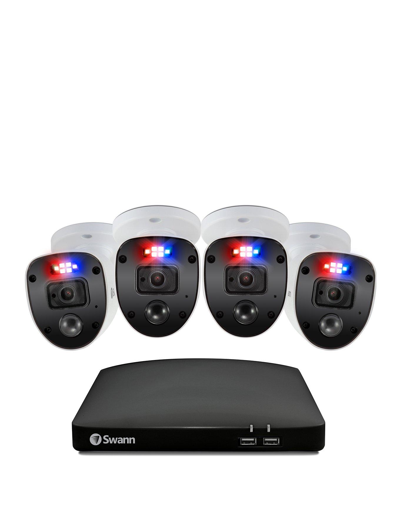 Swann Smart Security Cctv System: 8 Chl 1080P 1Tb Hdd Dvr, 4 X Pro Enforcer Camera. Works With Alexa, Google Assistant  Swann Security - Swdvk-846804Sl-Eu - + 6 X Pro 1080P Camera