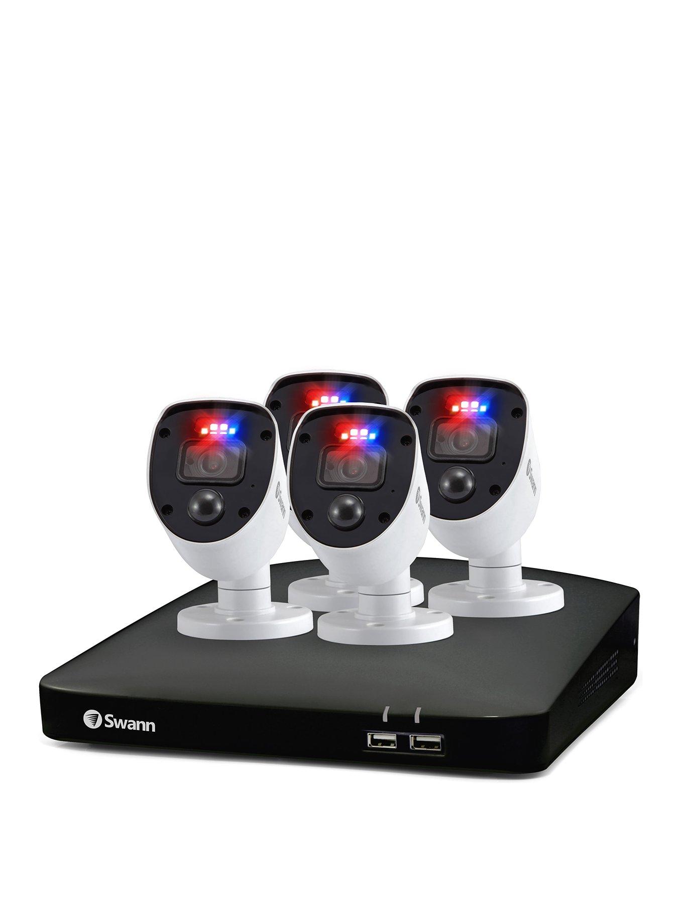 Swann cctv security system with 8 store x 1080p cameras and 1tb hdd