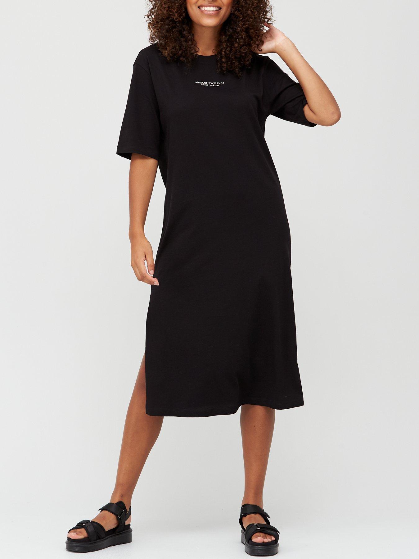 armani exchange t shirt dress