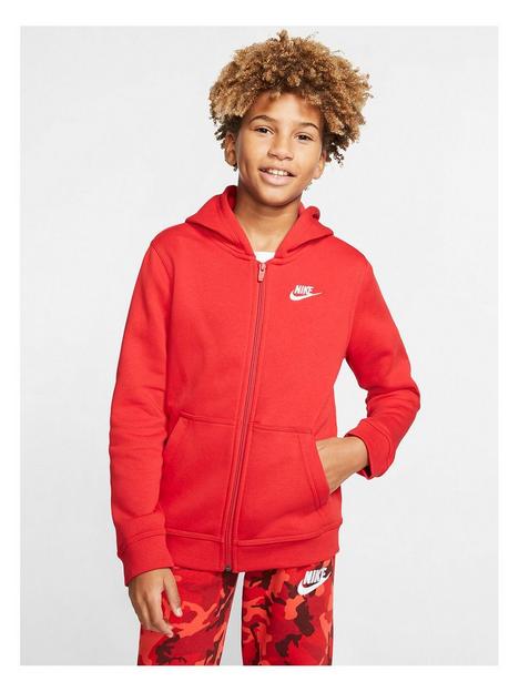 nike-boys-hoodie-full-zip-club-jacket-red