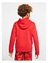  image of nike-boys-hoodie-full-zip-club-jacket-red