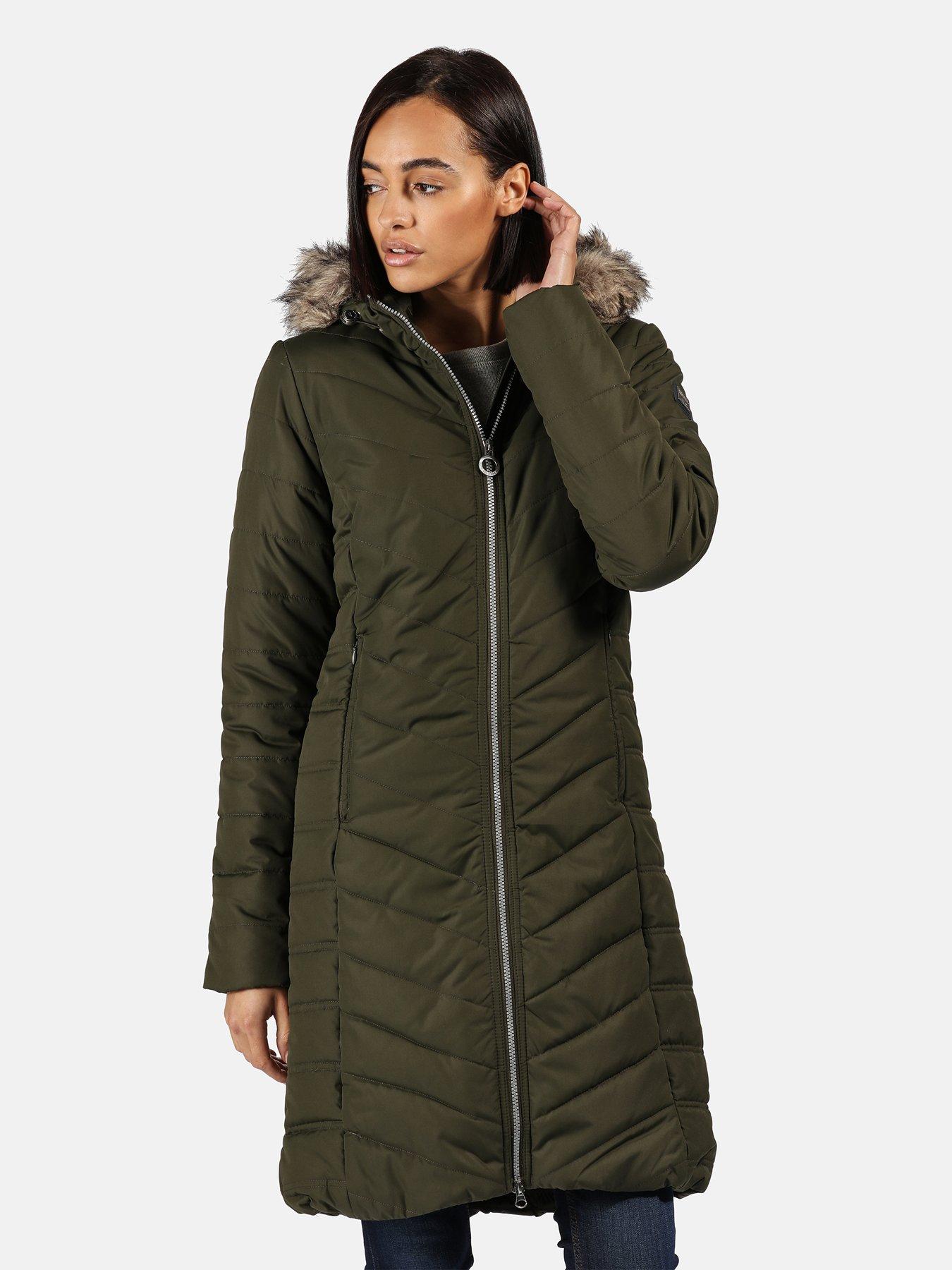 regatta green quilted jacket