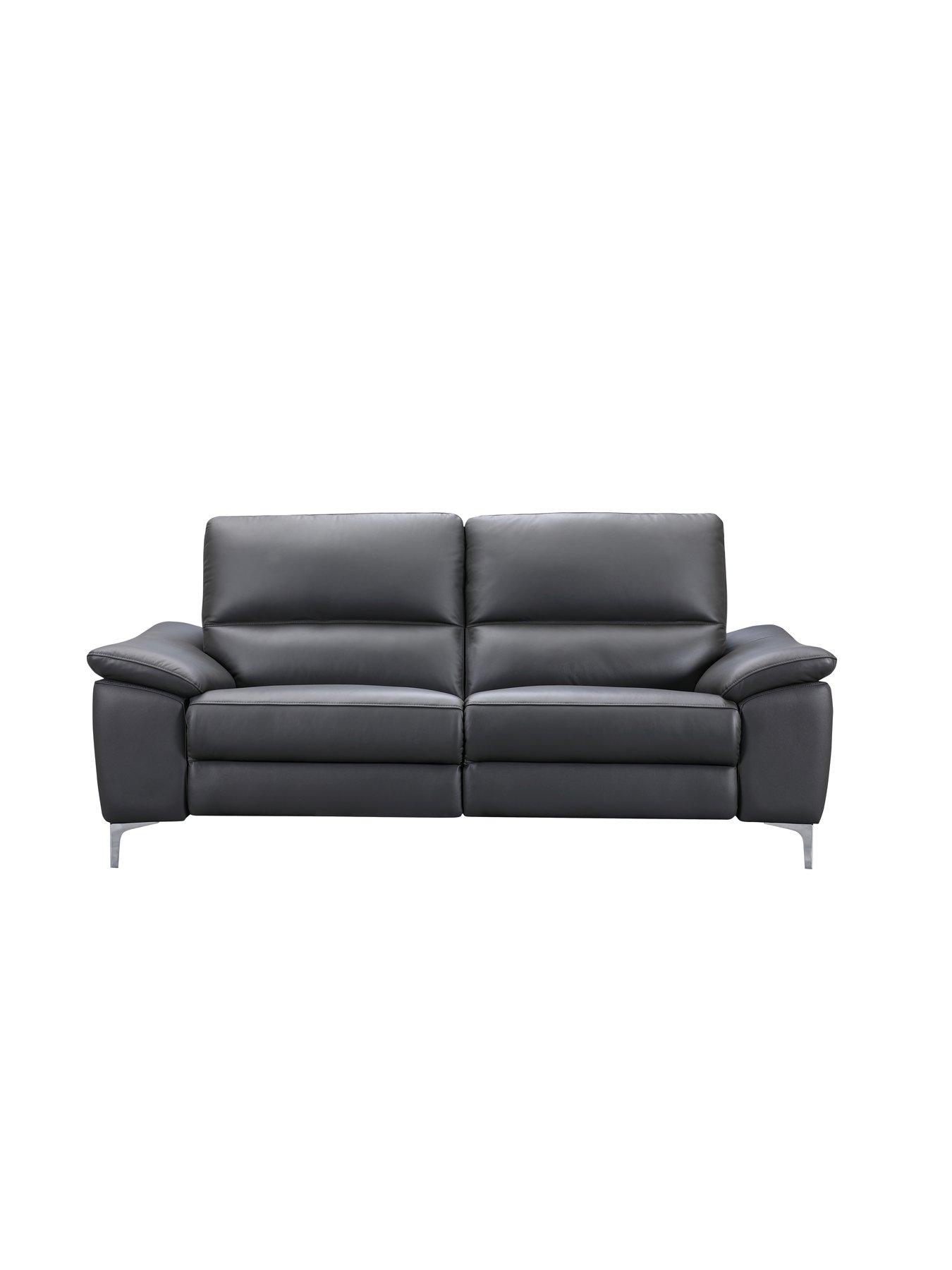 undefined Pavilion 3 Seater Leather/Faux Leather Power Recliner Sofa