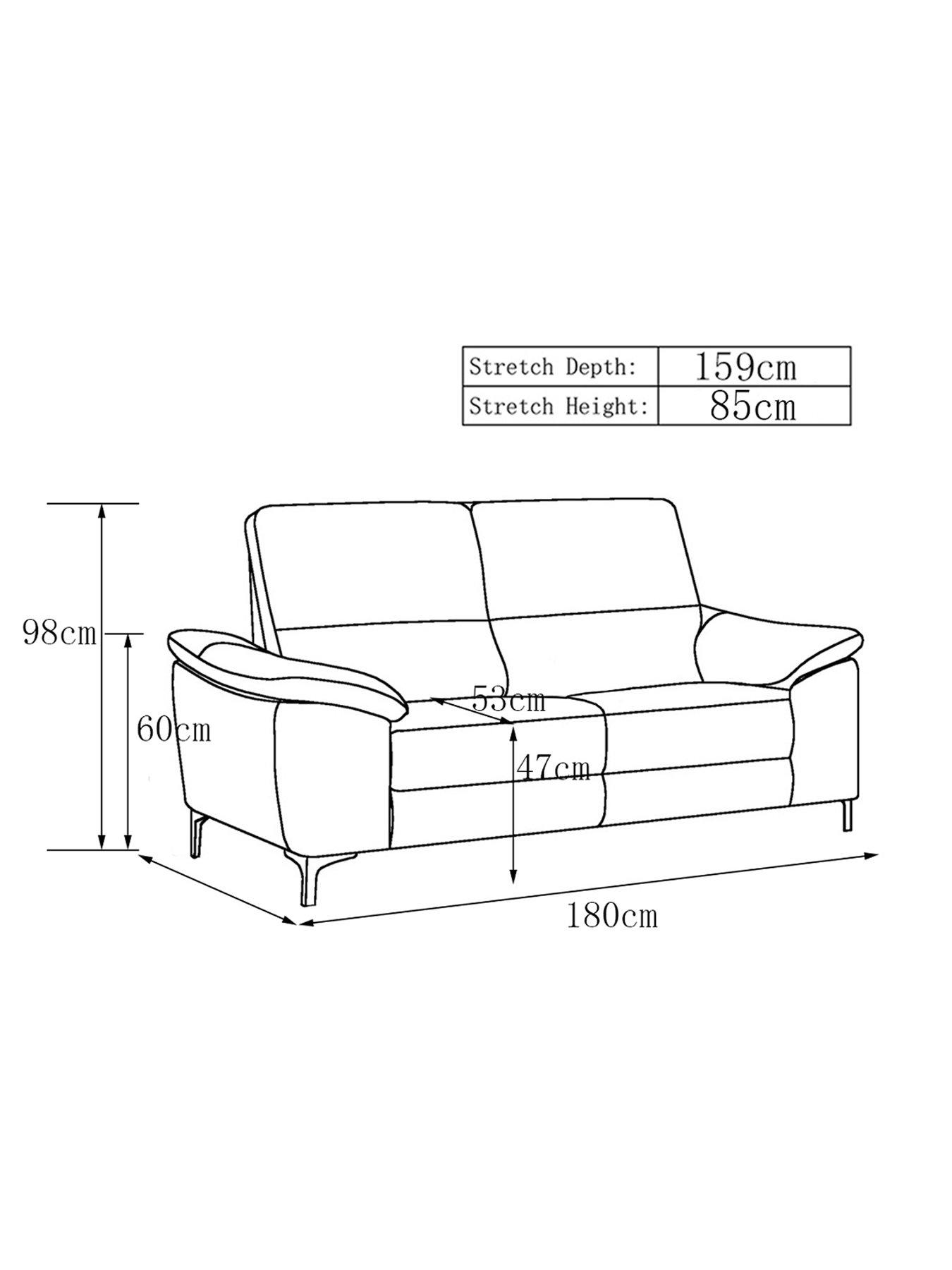 Image 6 of 6 of Very Home Pavilion 2 Seater Leather/Faux Leather Power Recliner Sofa&nbsp;- FSC&reg; Certified