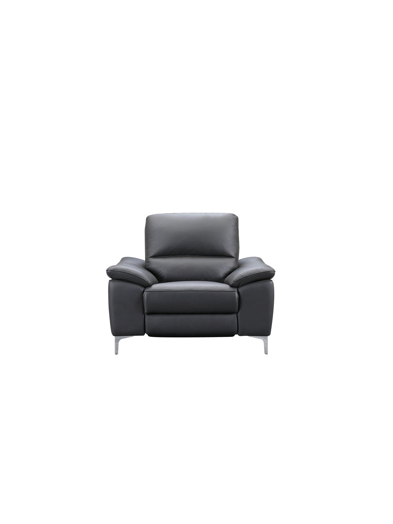 The Very Collection Pavilion Leather/Faux Leather Power Recliner Armchair - FSC® Certified