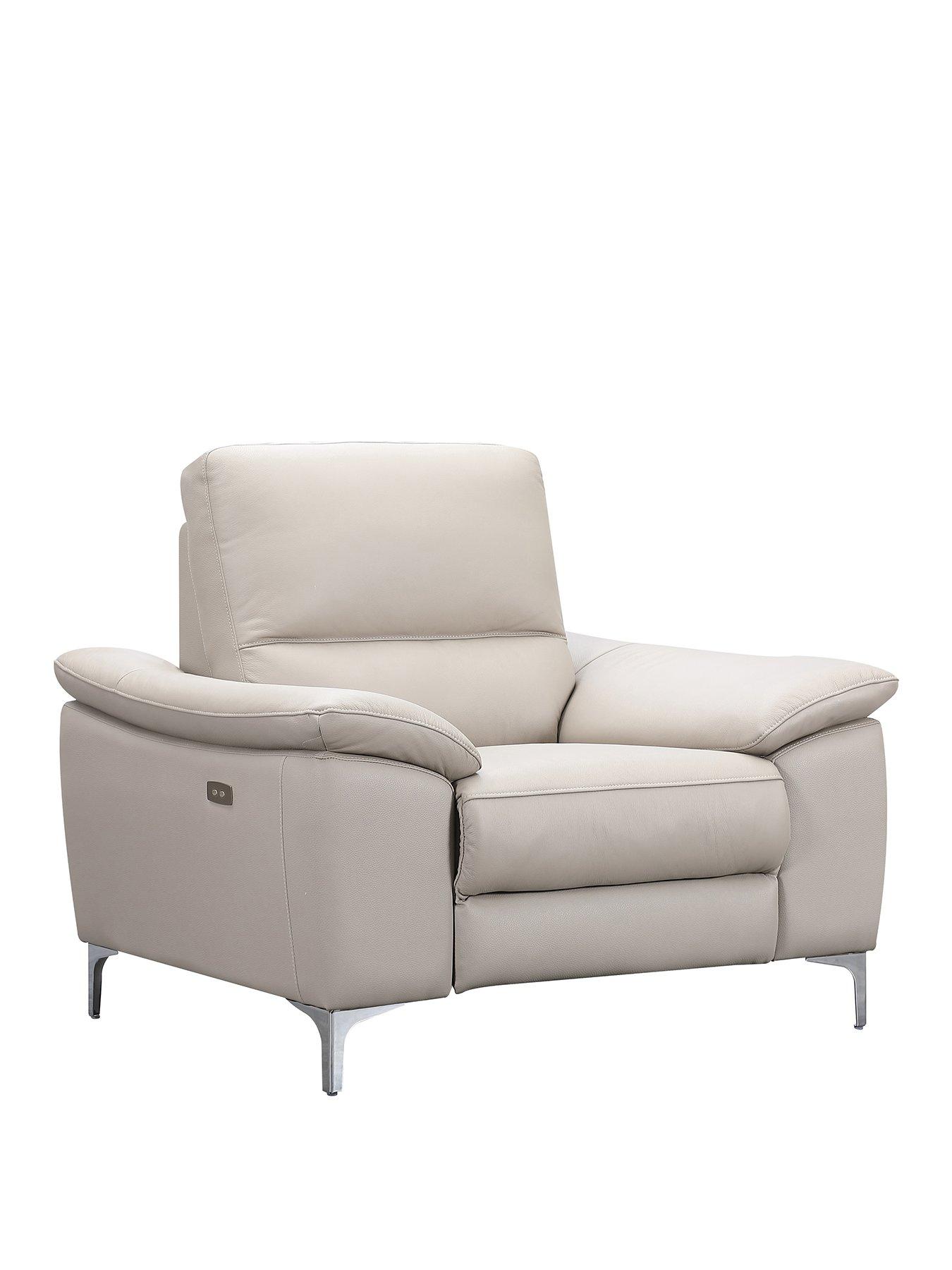 Image 2 of 5 of Very Home Pavilion Leather/Faux Leather Power Recliner Armchair