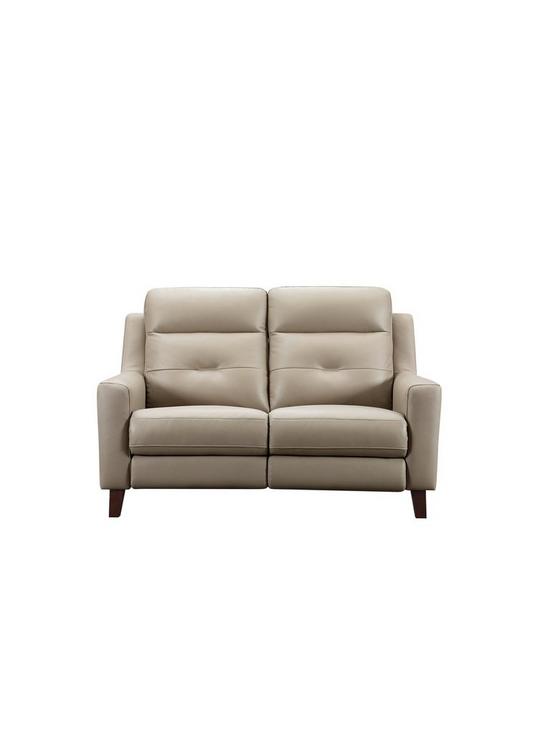 front image of farrow-leather-2-seater-power-recliner-sofa